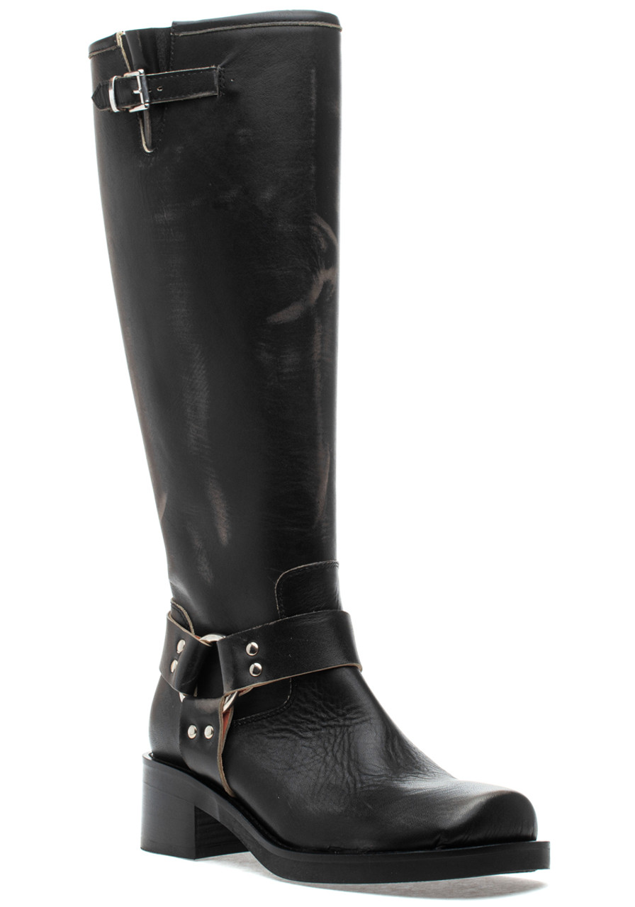 275 Central Lacy Boot Black Leather