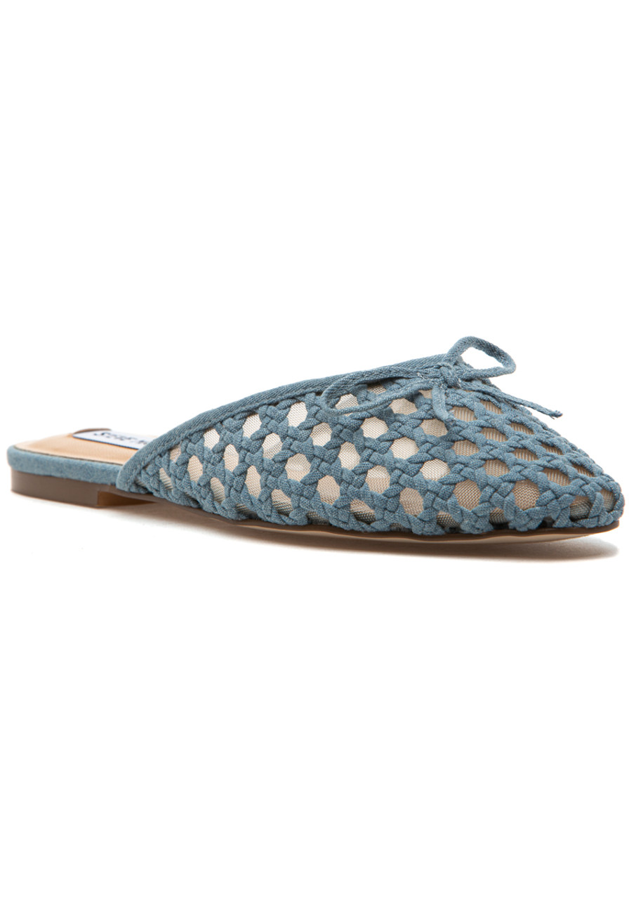 【Steve Madden】デイラ・ピープトゥ・ミュール Steve Madden Birdee Mule Denim