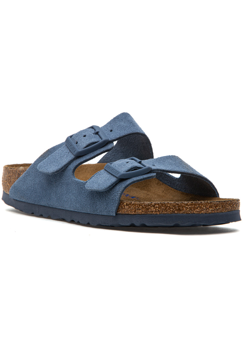 Birkenstock Arizona Soft Footbed Sandal Elemental Blue Suede