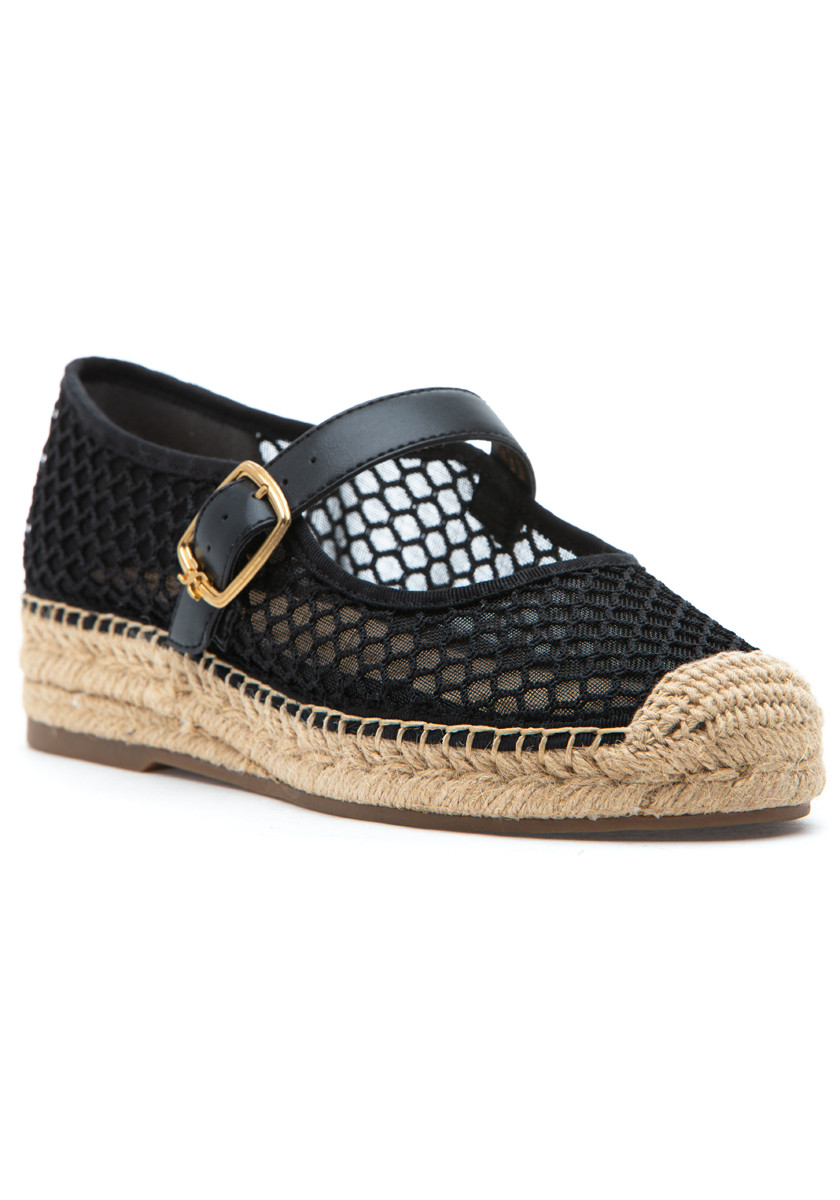 Sam Edelman Mackiemesh Mary Jane Espadrille Black