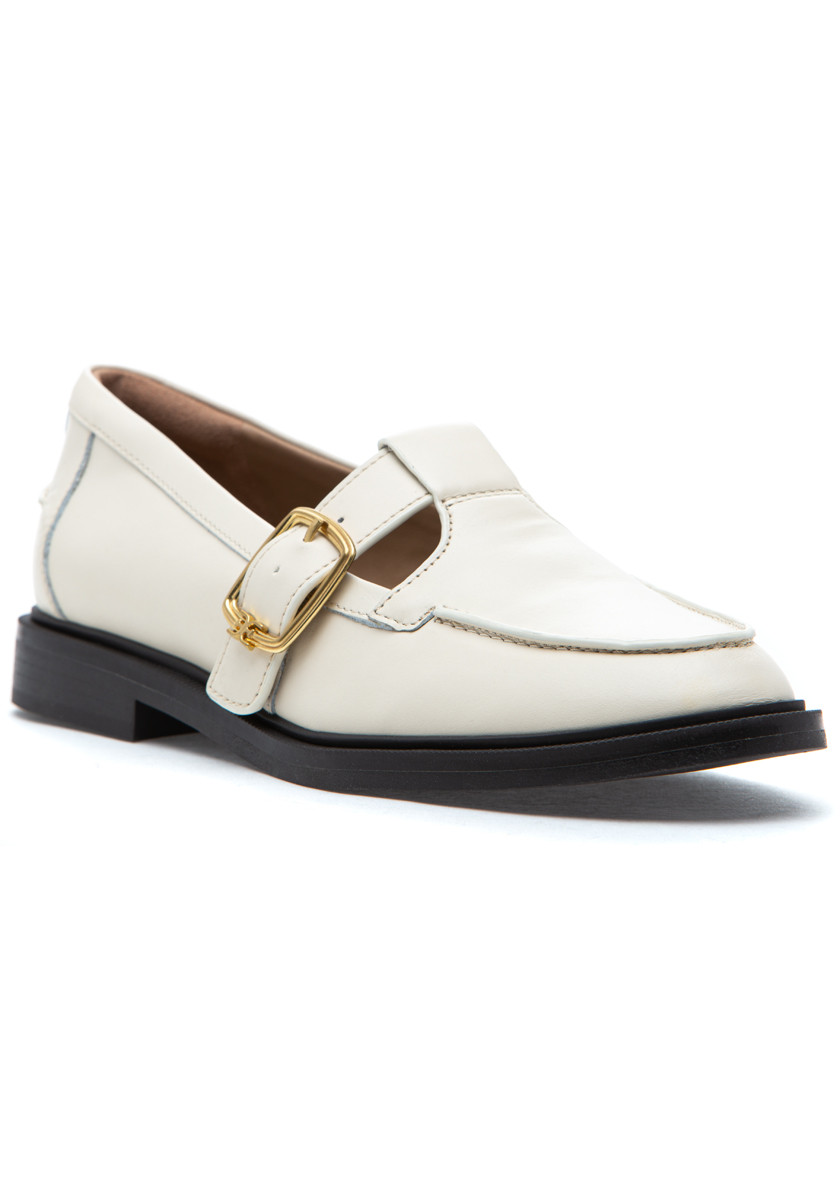Sam Edelman Elaina Loafer Ivory Leather