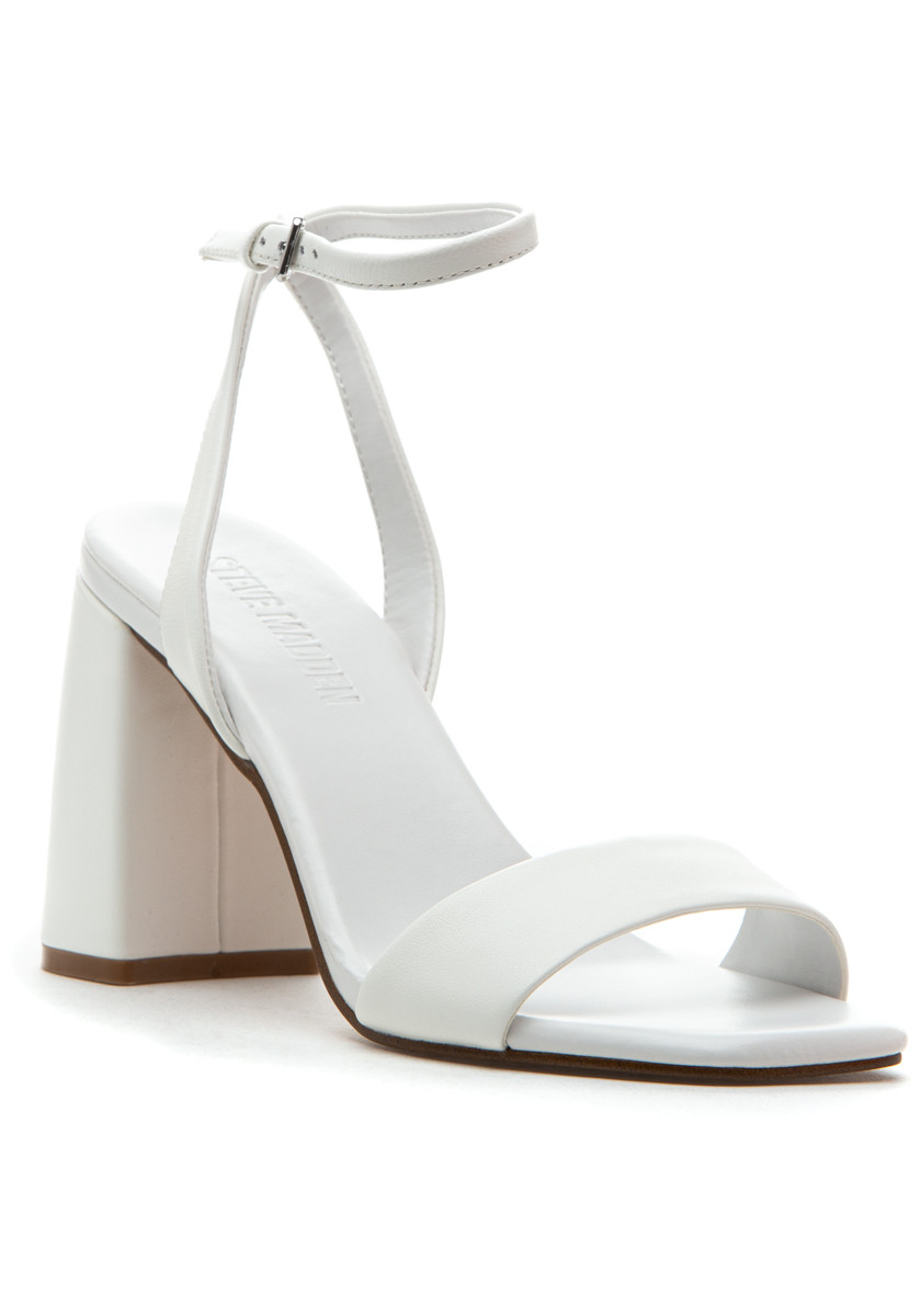 Steve Madden Messa Sandal White Leather