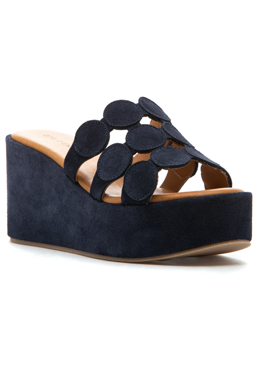 275 Central Shammy Sandal Blue Navy Suede