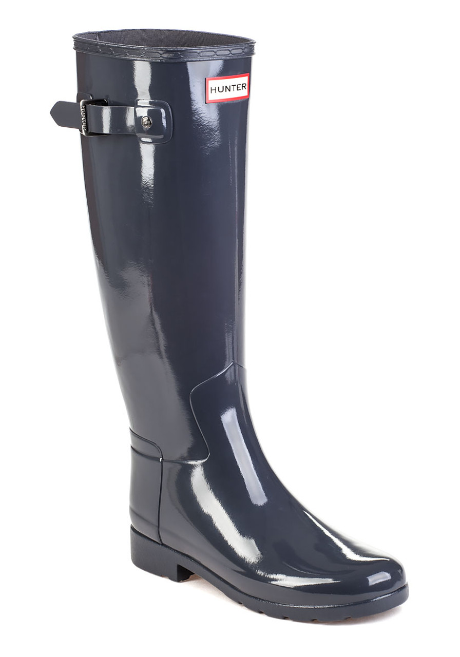 hunter dark slate rain boots