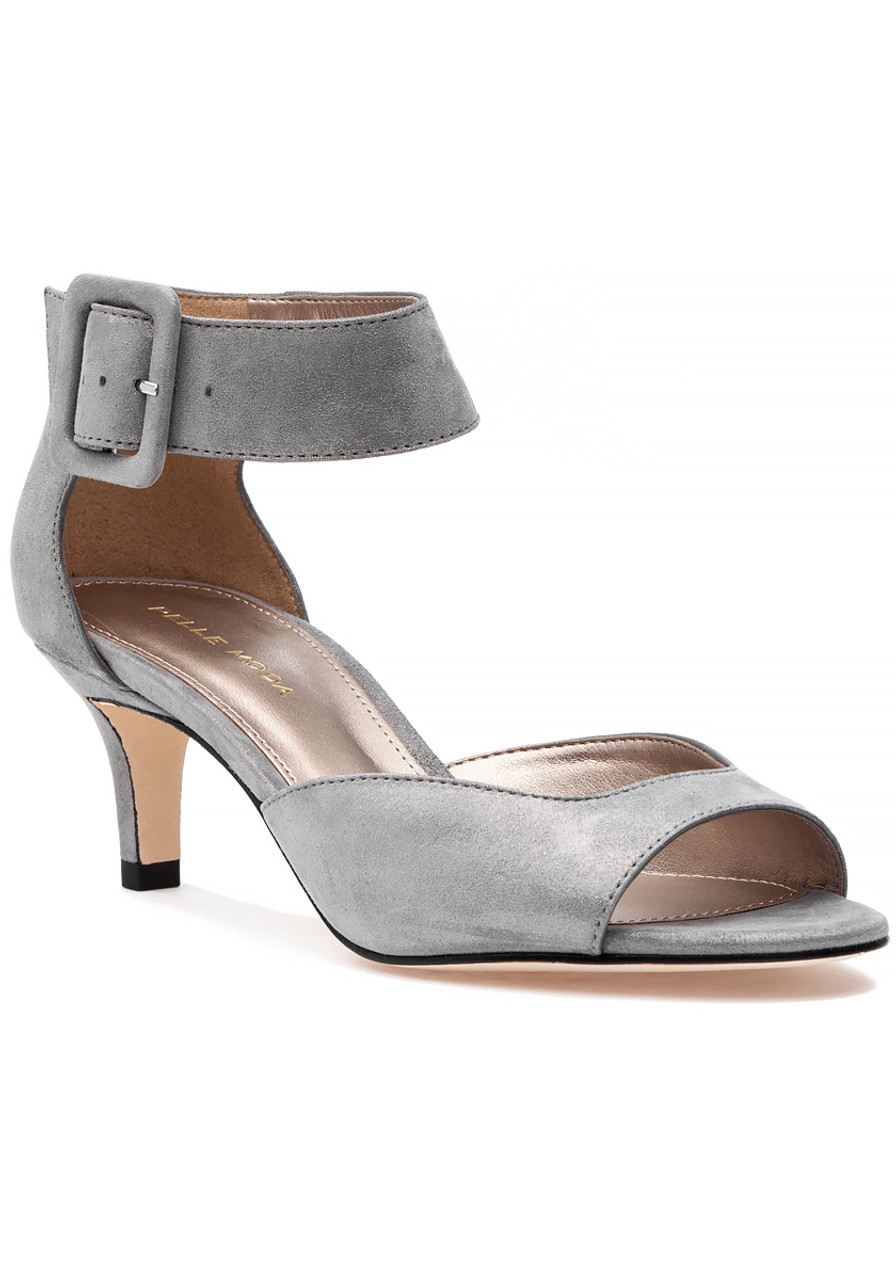 【grounds】MOOPIE LEATHER SANDAL（灰色　24cm） MOOPIE LEATHER SANDAL - GRAY / ICE GRAY (ムーピー レザー