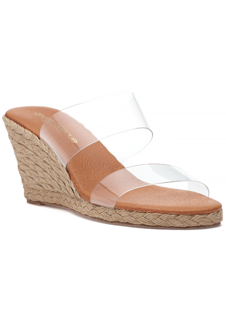 clear wedge espadrilles