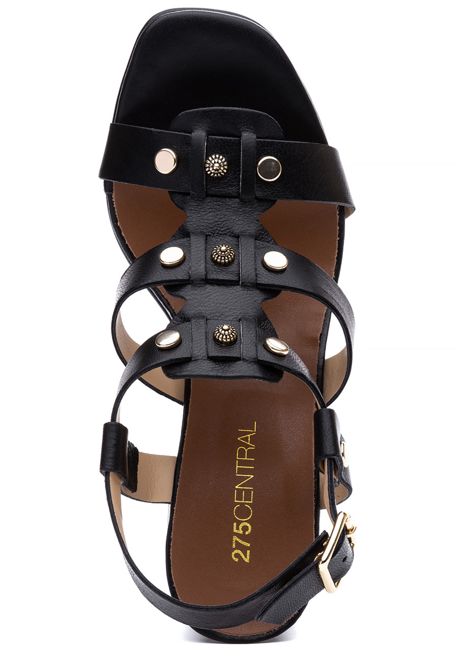 275 Central Lucy Sandal Black Leather