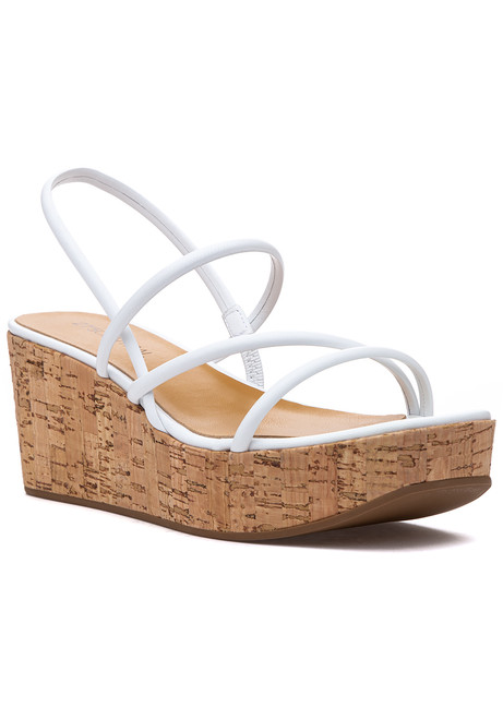 faith white wedges