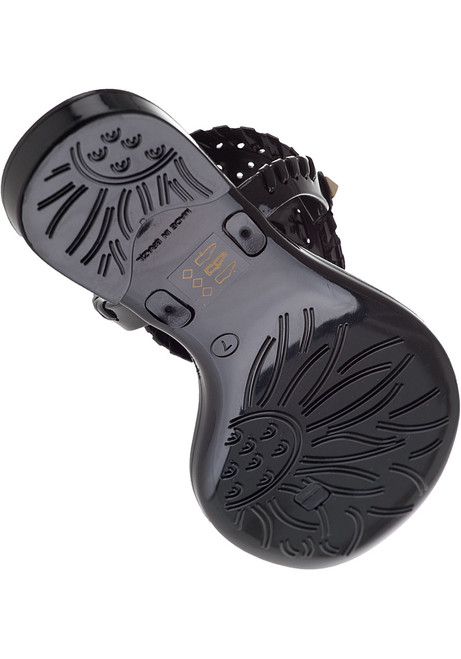 Georgica Jelly Flip Flop Black - Jildor Shoes