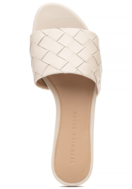 veronica beard senta woven leather slides
