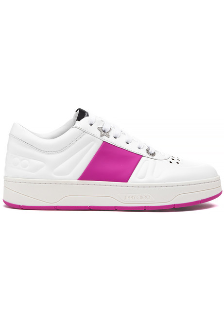 Jimmy Choo Hawaii Sneaker White Fuchsia