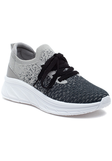 Kicker Sneaker Black Knit - Jildor Shoes