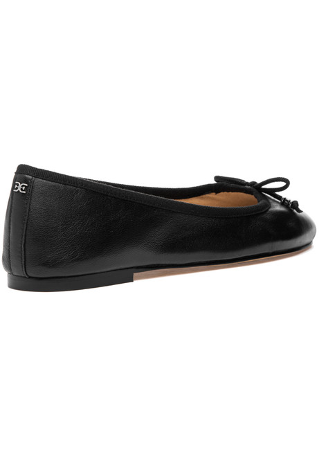 Sam Edelman Felicia Luxe Flat Black Leather