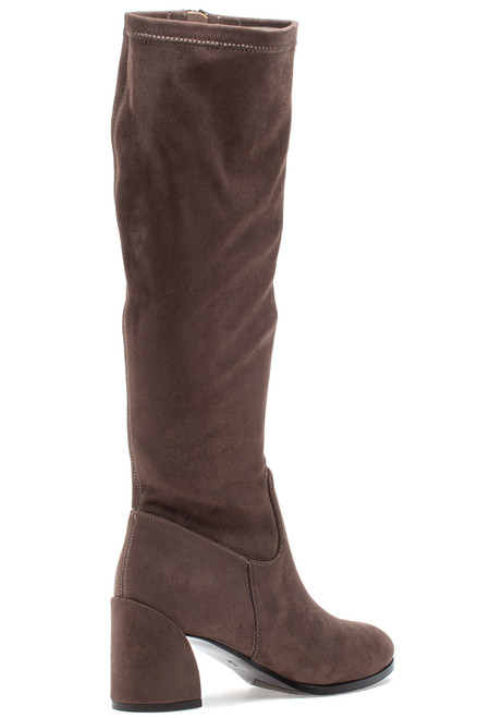 Jildor Caissy Boot Taupe Stretch Suede