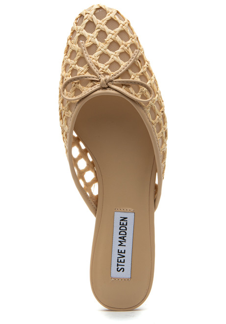 Steve Madden Birdee Mule Tan Raffia