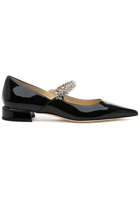 Jimmy choo 新品未使用品　38 1/2ハイヒール Jimmy Choo Bing Pump Flat Black Patent Leather