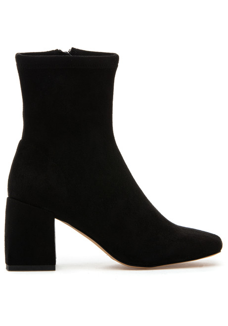 Silent D Carina Boot Black Stretch Suede