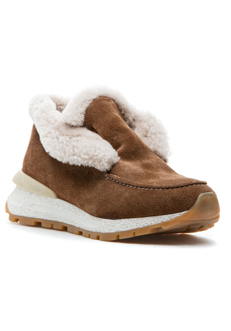 Quinn Sneaker Brown Suede