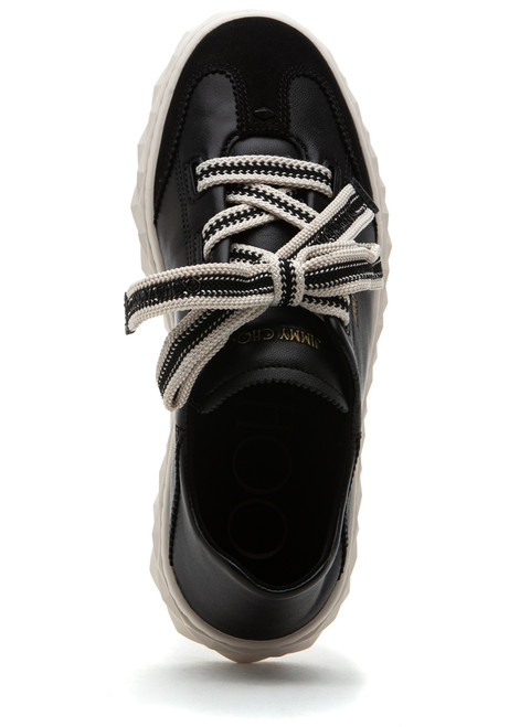 Jimmy Choo Diamond Light Flex Sneaker Black Leather