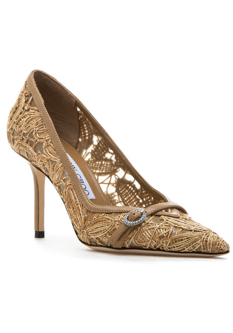 Jimmy Choo Keari 85 Pump Natural/Cappuccino