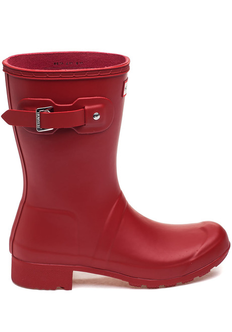 short red rain boots