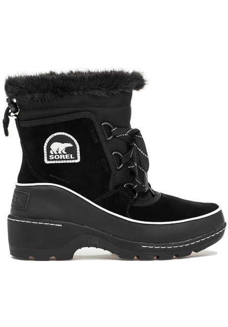 black suede snow boots