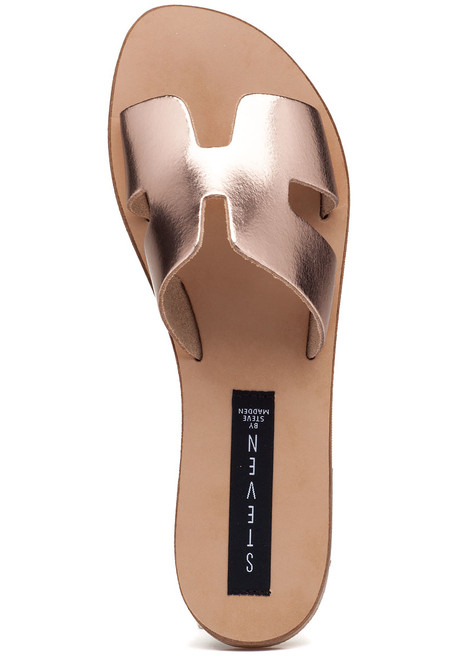 steve madden greece sandals rose gold