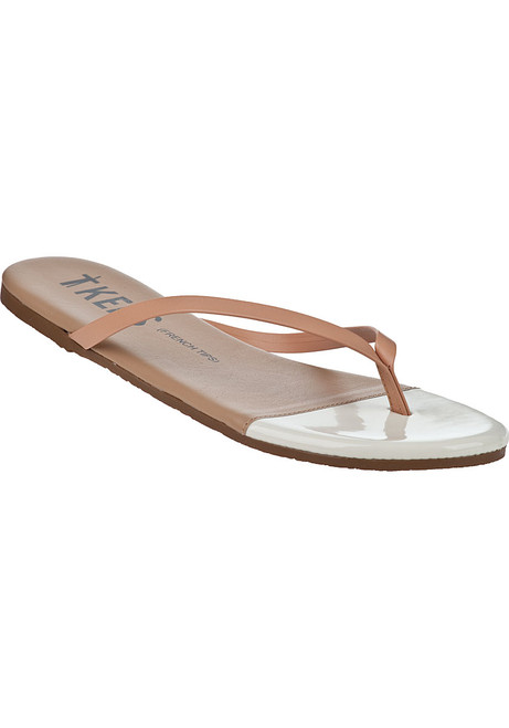 TIP TOE　ティーバスケット Tkees French Tips Flip Flop Ivory Sand Leather