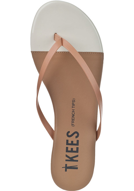 TIP TOE　ティーバスケット Tkees French Tips Flip Flop Ivory Sand Leather