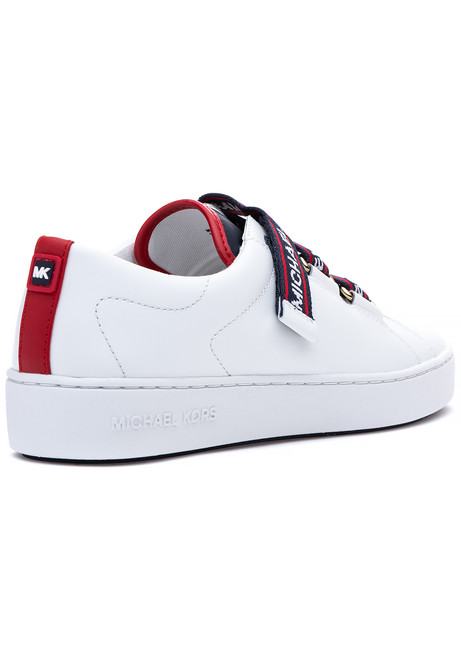 casey logo tape leather sneaker