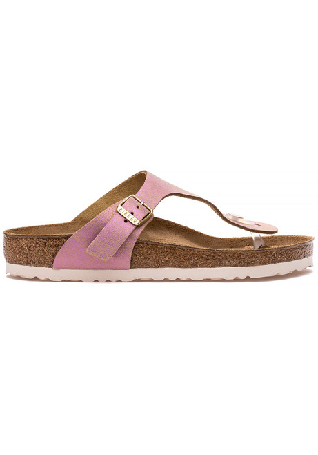 birkenstock gizeh metallic pink