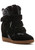 Mavis Wedge Sneaker Black Suede