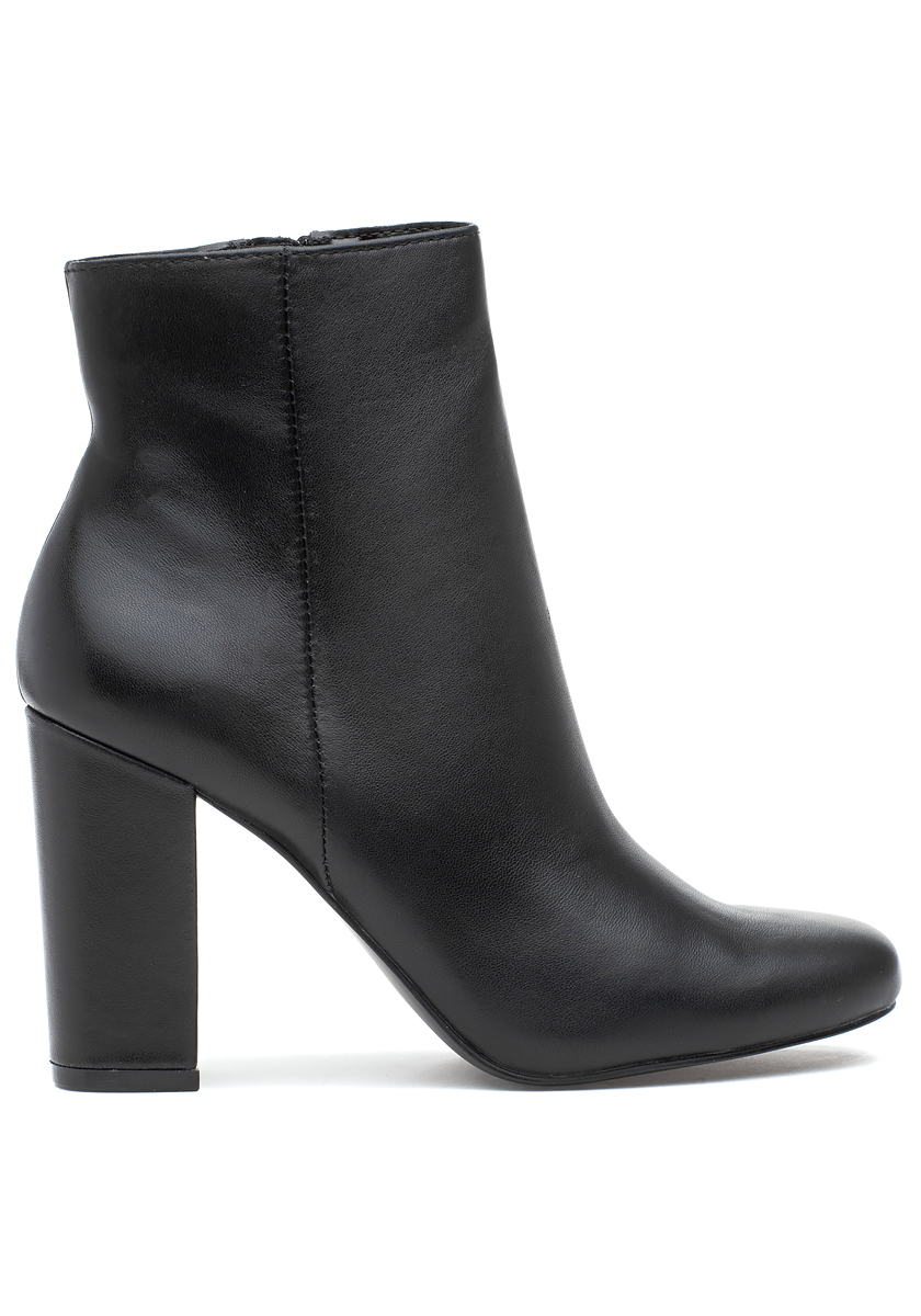 black leather pixie boots