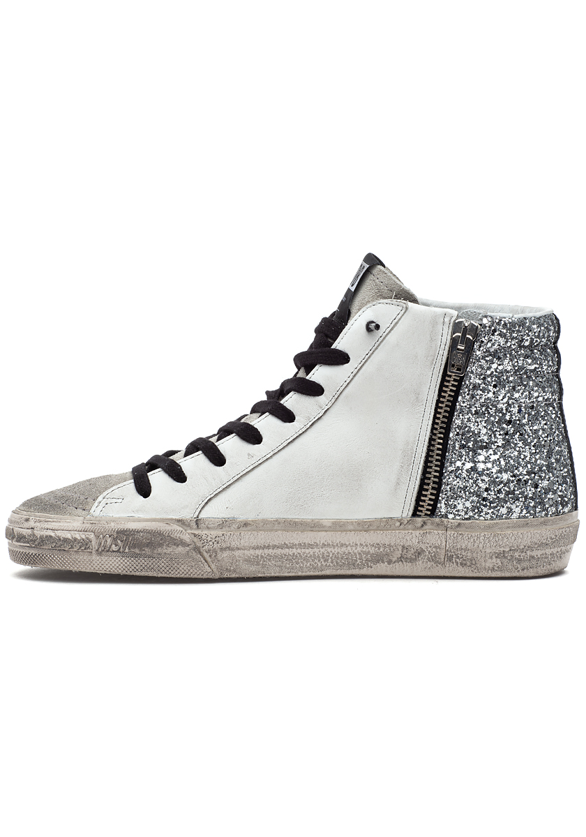 silver glitter sneaker