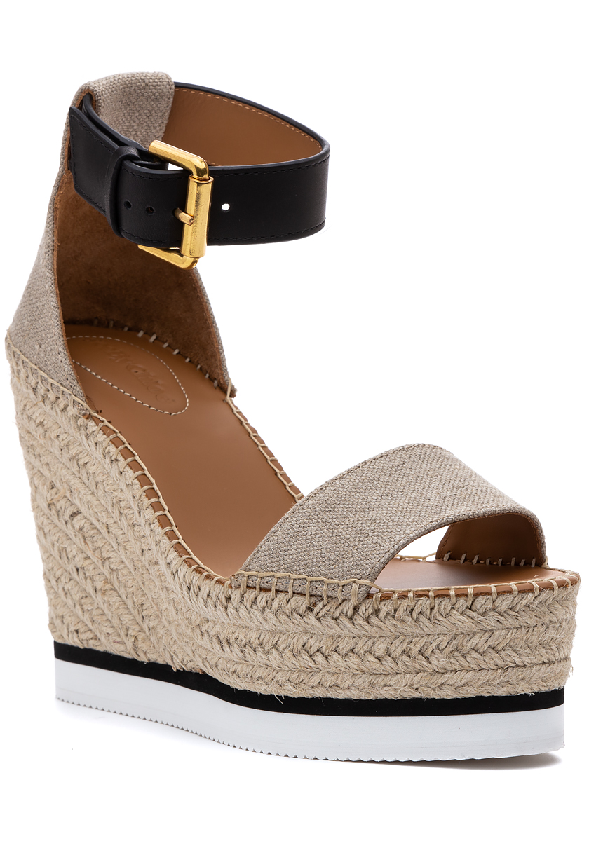 natural espadrille wedge