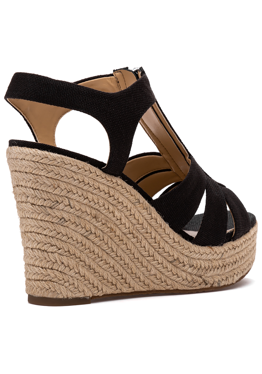 michael kors berkley wedge black