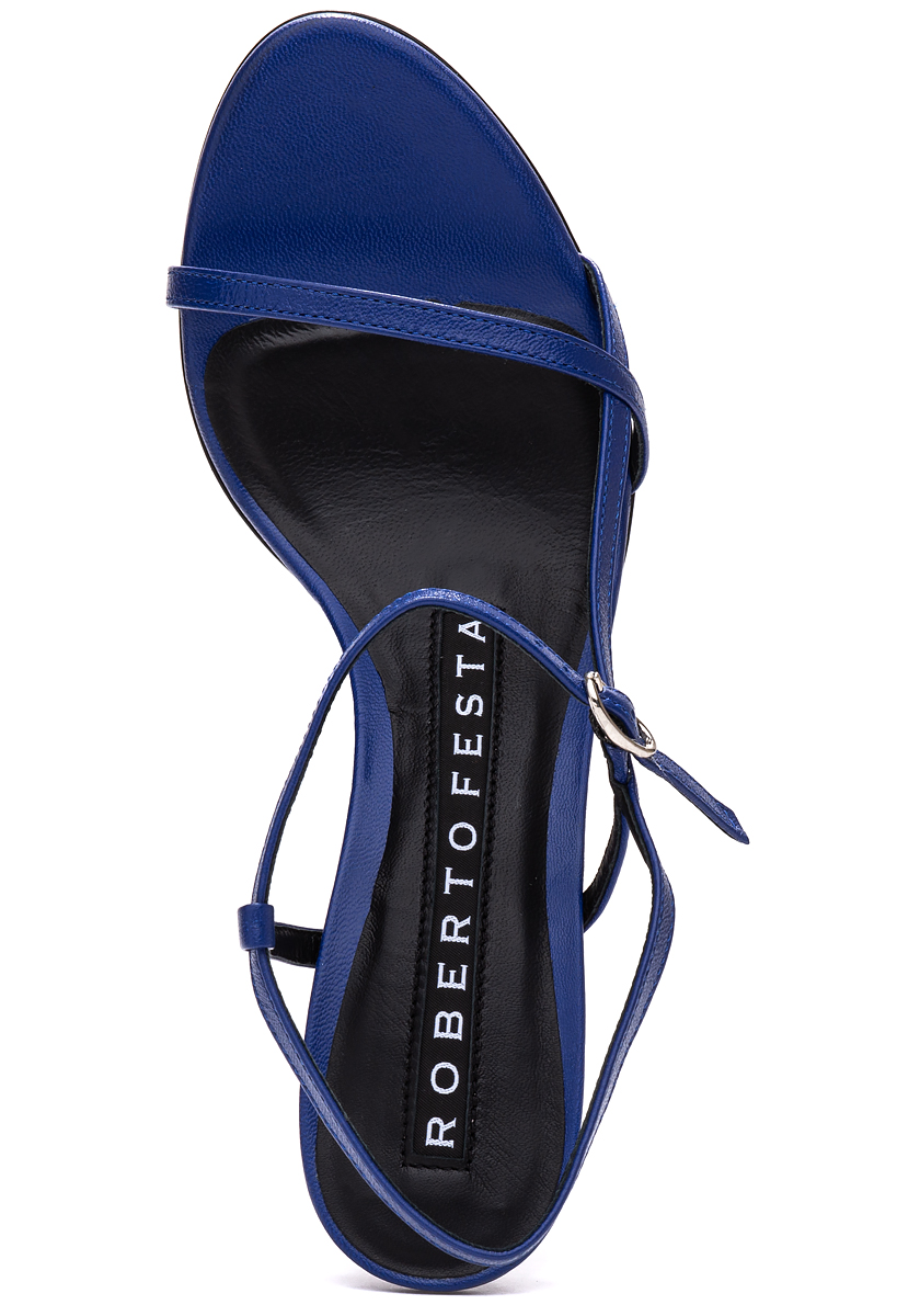 サンダル・ミュール Roberto Festa SS25 (STEFI RASOBLUE) Roberto Festa Geneve Sandal Blue Leather
