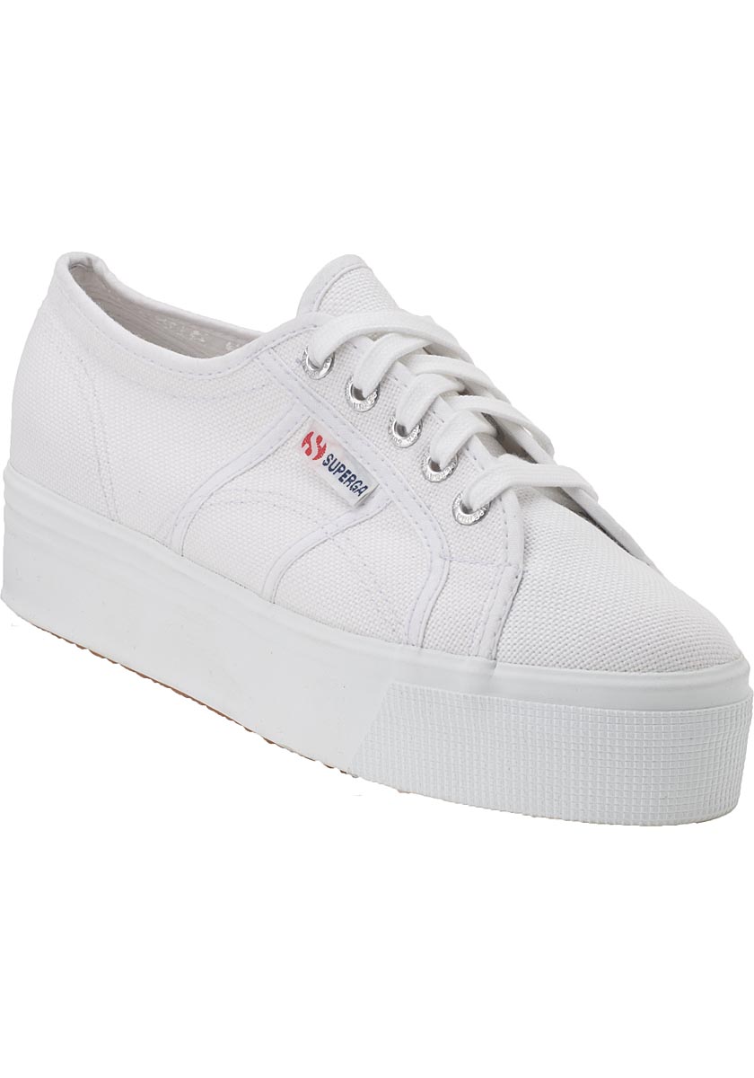 platform white canvas shoes