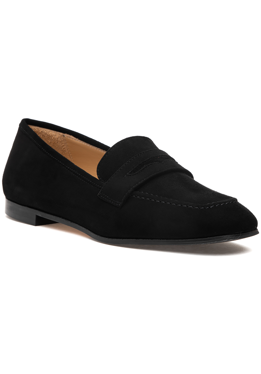 【PORTERNA】nopen suede loafers VF1739S_BLACK_RIGHT_193ea090-