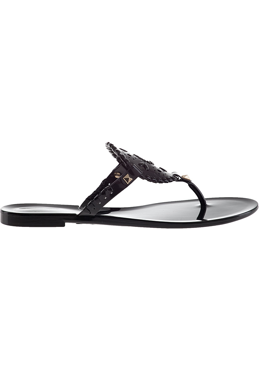 Georgica Jelly Flip Flop Black Jildor Shoes