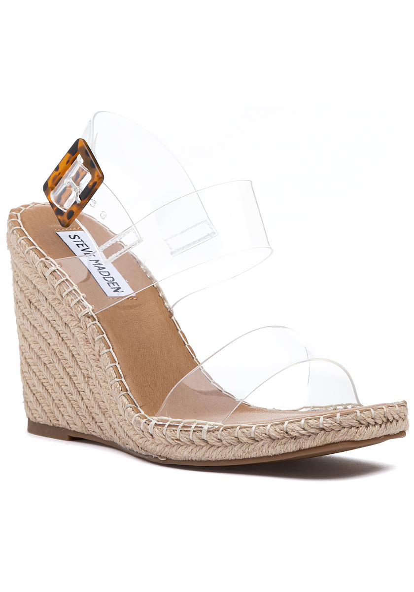 Steve madden hot sale clear espadrilles