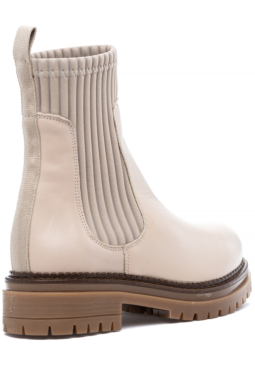 Kylie Boot Beige Leather