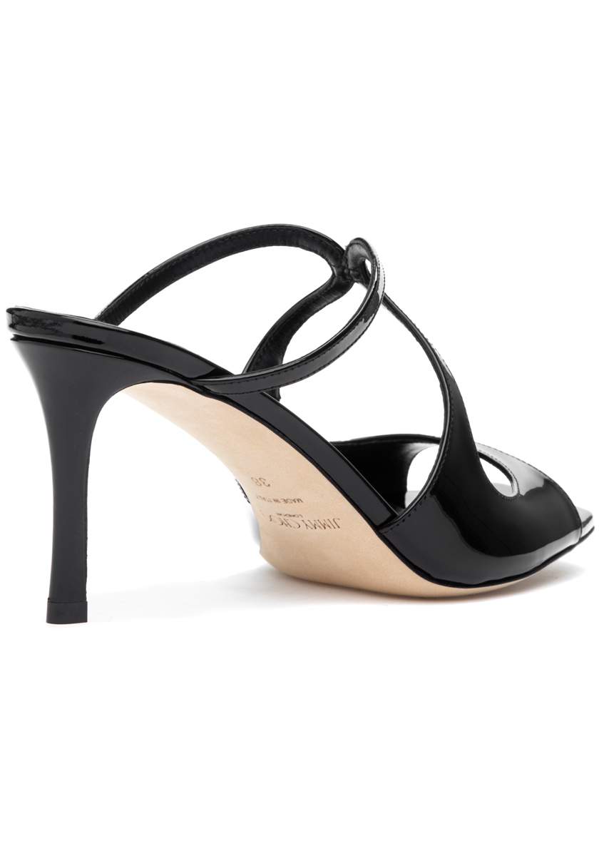 Jimmy Choo Anise 75 Sandal Black Patent