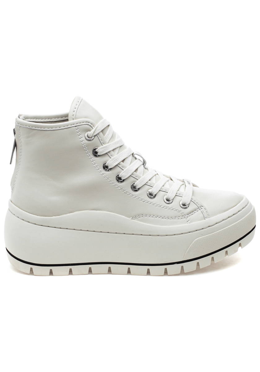 J/Slides Gracie Sneaker White Leather