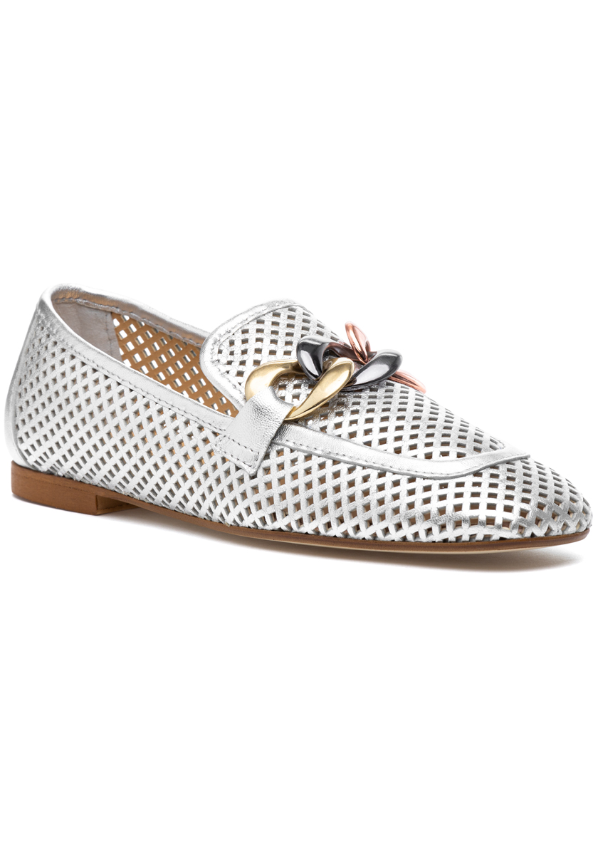 Lavigne Loafer Silver Leather