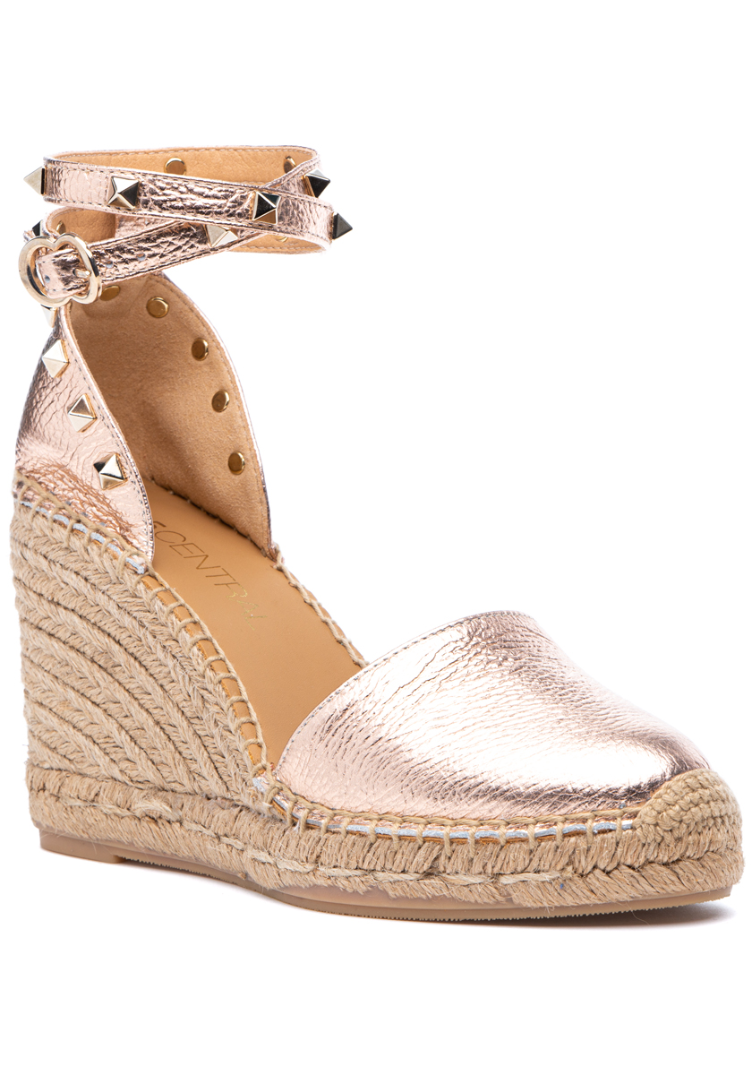 rose gold espadrilles