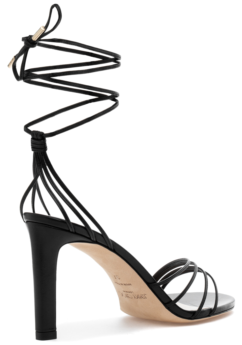 Jimmy Choo Antia 85 Leather Sandal - ShopStyle