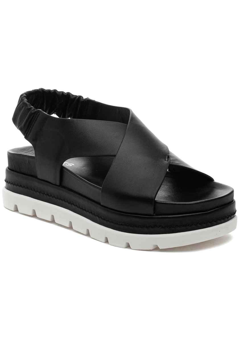 J/Slides Resa Sandal Black Leather