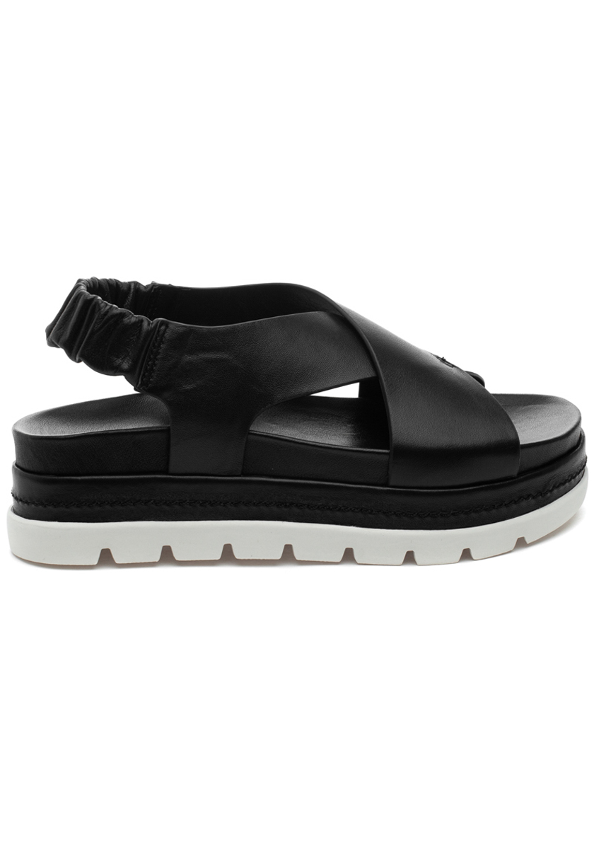 J/Slides Resa Sandal Black Leather