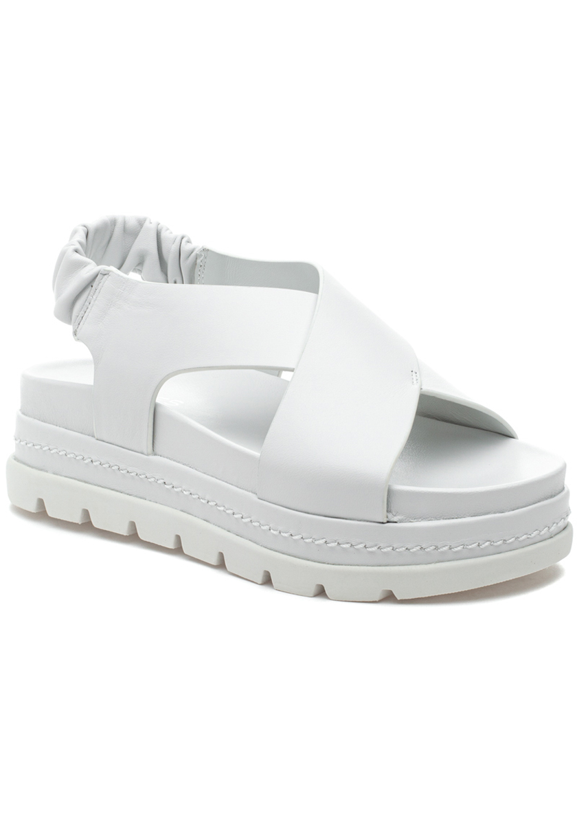 J/Slides Yaya Sandal White Leather